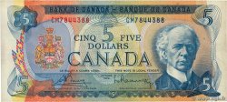 5 Dollars CANADA  1972 P.087a VF