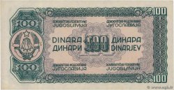 100 Dinara YUGOSLAVIA  1944 P.053b UNC-