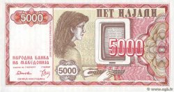 5000 Denari MACÉDOINE DU NORD  1992 P.07a