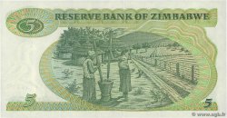 5 Dollars ZIMBABWE  1983 P.02c UNC-