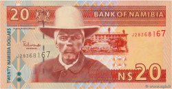 20 Namibia Dollars  NAMIBIA  2002 P.06a SC