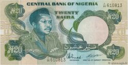 20 Naira NIGERIA  1984 P.26d UNC-