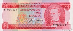 1 Dollar BARBADOS  1973 P.29a UNC-