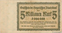 5 Millionen Mark GERMANIA  1923 Bay.220a BB