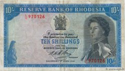 10 Shillings RODESIA  1966 P.27a
