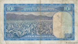 10 Shillings RHODESIA  1966 P.27a F