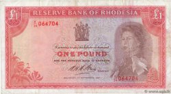 1 Pound RHODESIA  1967 P.28c MB