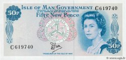 50 New Pence ÎLE DE MAN  1979 P.33a FDC