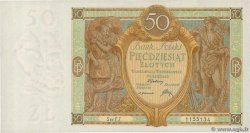 50 Zlotych POLAND  1929 P.071 AU