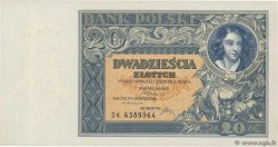 20 Zlotych POLEN  1931 P.073 fST+