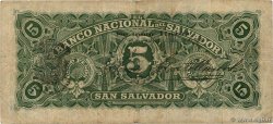 5 Pesos EL SALVADOR  1909 PS.162c BC