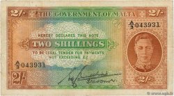 2 Shillings MALTE  1942 P.17b F