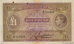 1 Pound MALTE  1940 P.20b BB