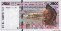 2500 Francs STATI AMERICANI AFRICANI  1993 P.712Kb FDC