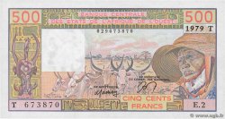 500 Francs ÉTATS DE L AFRIQUE DE L OUEST  1979 P.805T