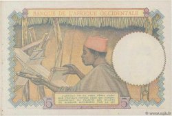5 Francs FRENCH WEST AFRICA  1943 P.26 q.AU