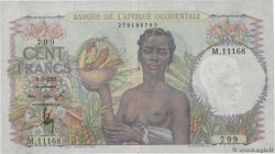 100 Francs FRENCH WEST AFRICA  1951 P.40 SS