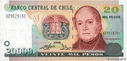 20000 Pesos CHILE  2008 P.159b