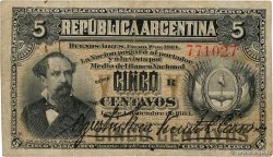 5 Centavos ARGENTINIEN  1884 P.005 S