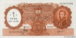1 Peso sur 100 Pesos ARGENTINE  1969 P.282