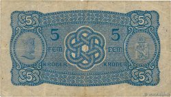 5 Kroner NORVÈGE  1943 P.07c TB