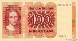 100 Kroner NORVÈGE  1989 P.43d