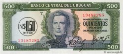 0,5 Nuevo Pesos sur 500 Pesos URUGUAY  1975 P.054 UNC