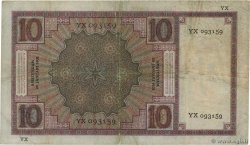 10 Gulden NETHERLANDS  1931 P.043c VF