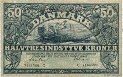 50 Kroner DÄNEMARK  1942 P.032d SS