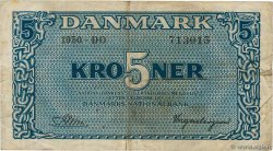 5 Kroner DINAMARCA  1950 P.035g BC