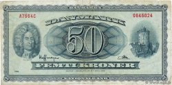 50 Kroner DINAMARCA  1966 P.045k BC