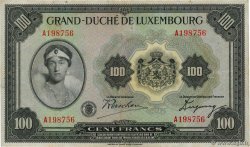 100 Francs LUXEMBOURG  1934 P.39a TTB