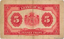 5 Francs LUXEMBURGO  1944 P.43a BC
