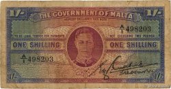 1 Shilling MALTE  1943 P.16 B+
