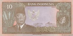 10 Rupiah INDONÉSIE  1960 P.083 pr.SPL