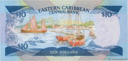 10 Dollars EAST CARIBBEAN STATES  1985 P.23v1 FDC