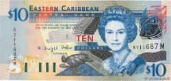 10 Dollars EAST CARIBBEAN STATES  2003 P.43m FDC