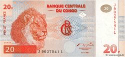 20 Francs RÉPUBLIQUE DÉMOCRATIQUE DU CONGO  1997 P.088A