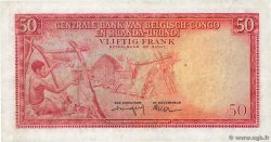 50 Francs CONGO BELGE  1957 P.32 TTB