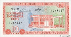 10 Francs BURUNDI  1970 P.20b
