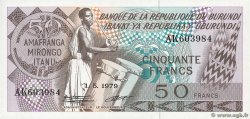 50 Francs BURUNDI  1979 P.28a q.FDC
