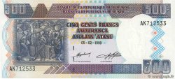 500 Francs  BURUNDI  1999 P.38b FDC