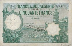 50 Francs ALGERIA  1928 P.080a VF-