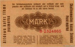 1/2 Mark GERMANY Kowno 1918 P.R127 UNC