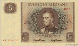 5 Kronor SWEDEN  1963 P.50b UNC-