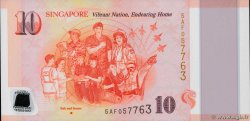 10 Dollars SINGAPORE  2015 P.59 UNC
