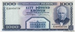 1000 Kronur ISLANDA  1961 P.46a FDC