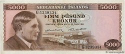 5000 Kronur ISLANDA  1961 P.47a BB