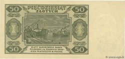 50 Zlotych  POLOGNE  1948 P.138 SUP