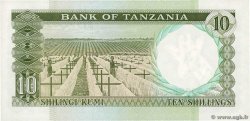 10 Shillings TANSANIA  1966 P.02b VZ
